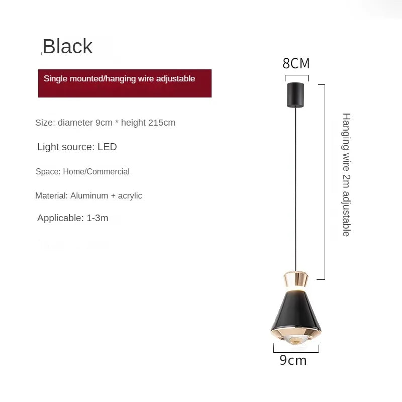lampe de chevet postmoderne design lumineux pour décoration intérieure