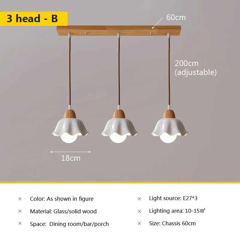 suspension en verre style japonais pour intérieur vintage