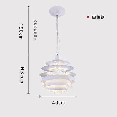 lustre postmoderne design nordique à plusieurs niveaux décoratif