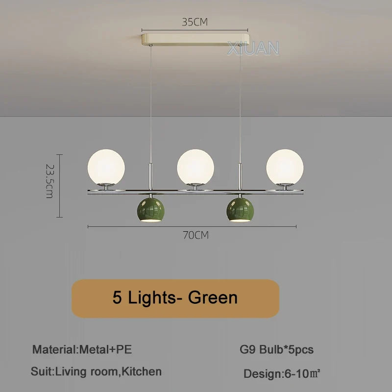 Suspension LED ronde lustre table