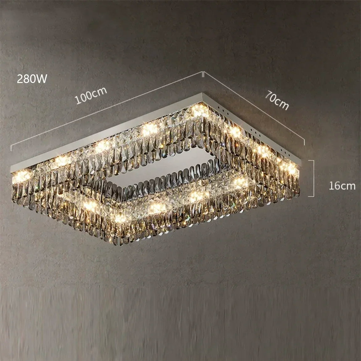 lustre moderne en cristal led design élégant pour décoration intérieure