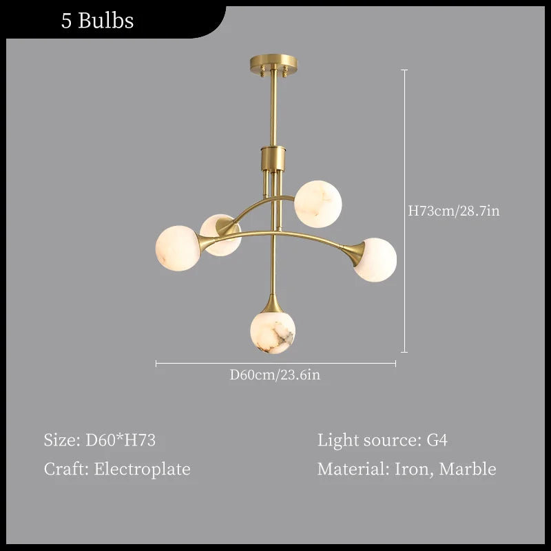 suspension moderne créative en fer pour décoration intérieure