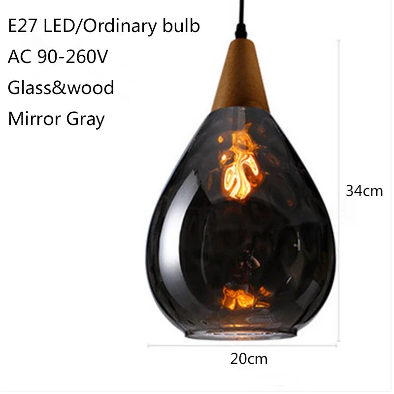suspension en verre moderne pour décoration intérieure élégante