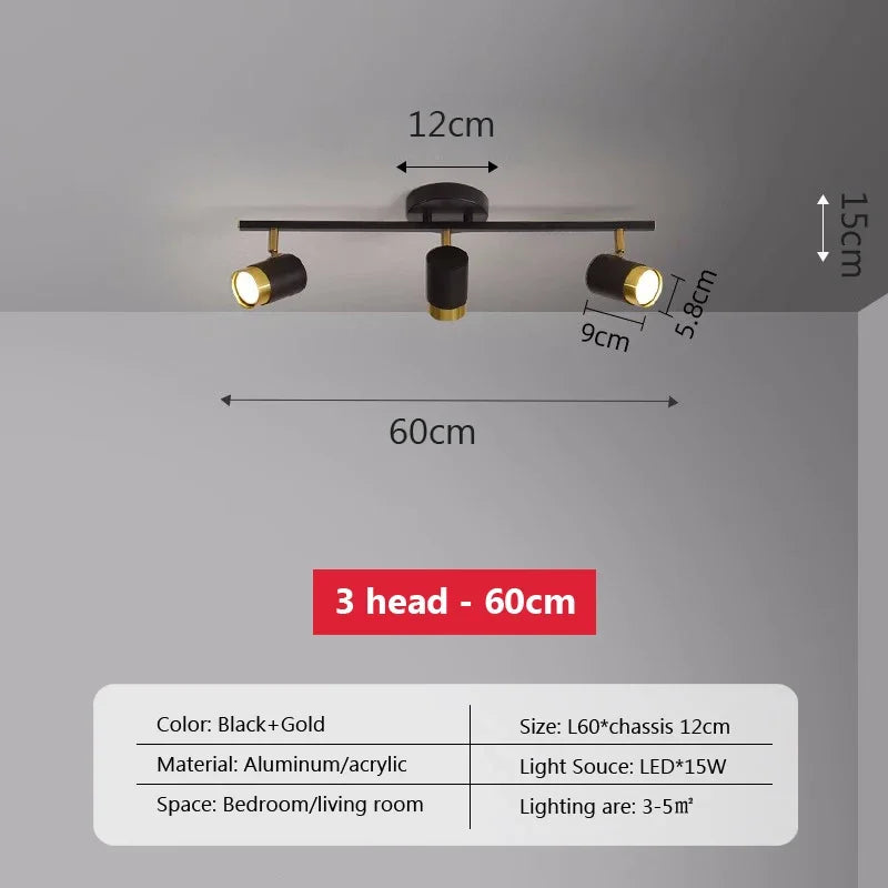 plafonnier led moderne à bande lumineuse décorative pour intérieur