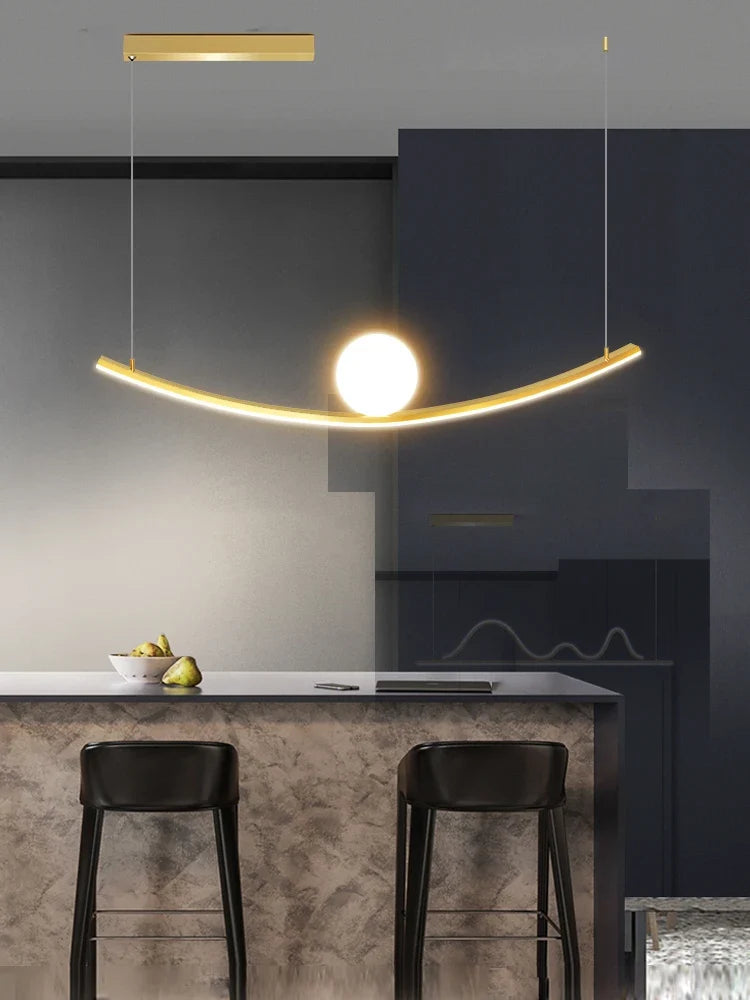 lustre de restaurant créatif dragon ball simple luxe