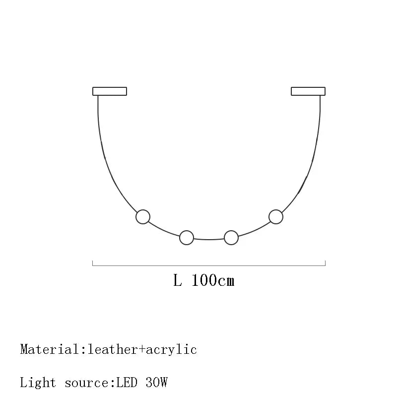 lustre créatif en cuir postmoderne pour décoration artistique moderne