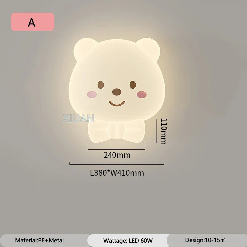 plafonnier adorable bonnet de nuit pour chambre d'enfant décorative