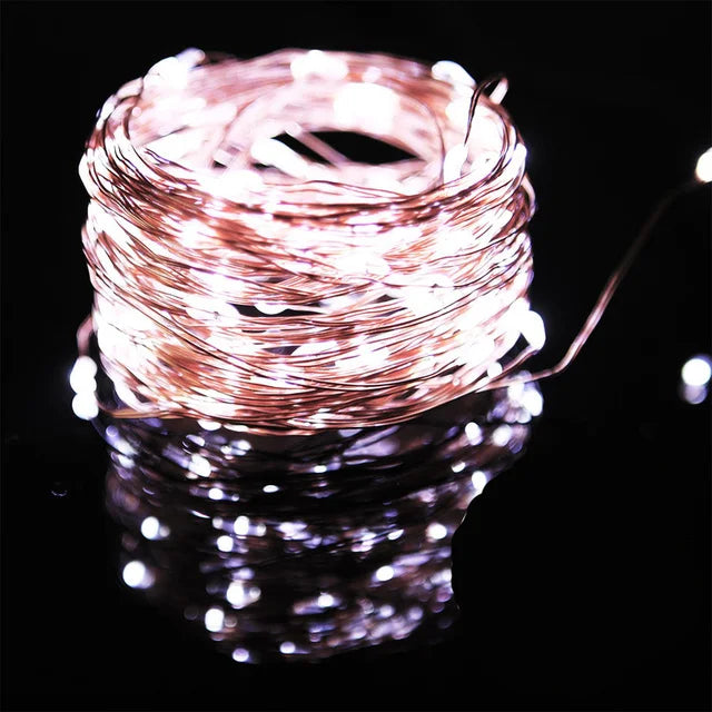 guirlande lumineuse led usb batterie étanche pour fêtes et décorations