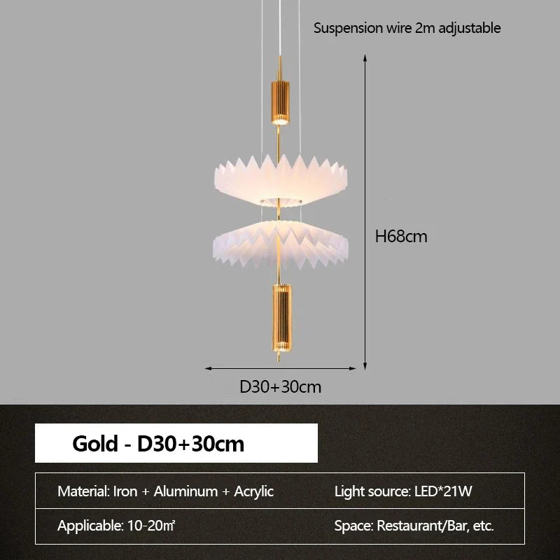 lustre minimaliste led art créatif pour intérieur moderne