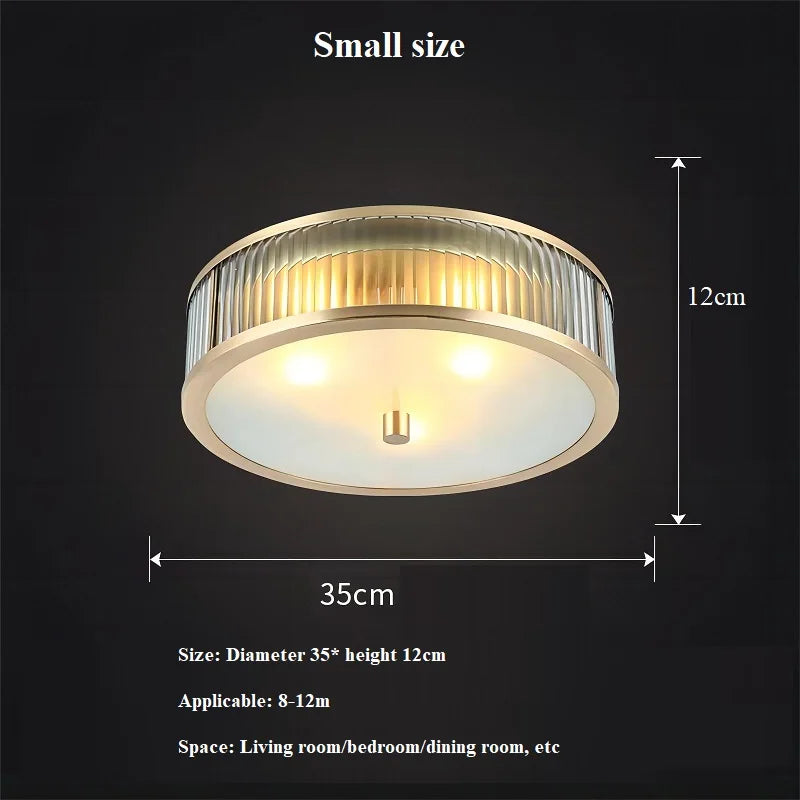 plafonnier led en cuivre et cristal design créatif pour intérieur décoratif