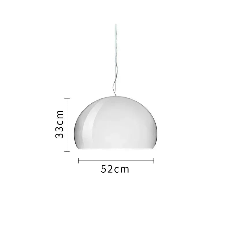 Italian Designer Dome Pendant Lamp Colorful Acrylic Chandelier Ceiling Suspenion Hanging Light with E27 Bulb