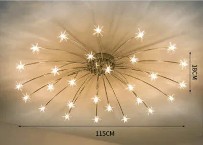 lustre moderne ciel étoile design intérieur lumineux décoratif