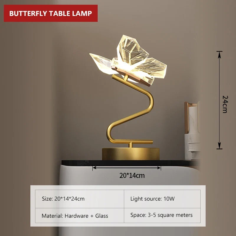 applique murale led papillon éclairage intérieur décoration moderne