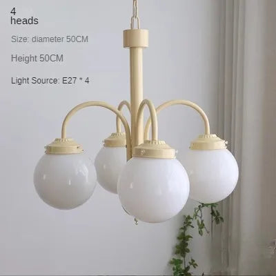 lustre en verre rétro pour un intérieur nordique élégant