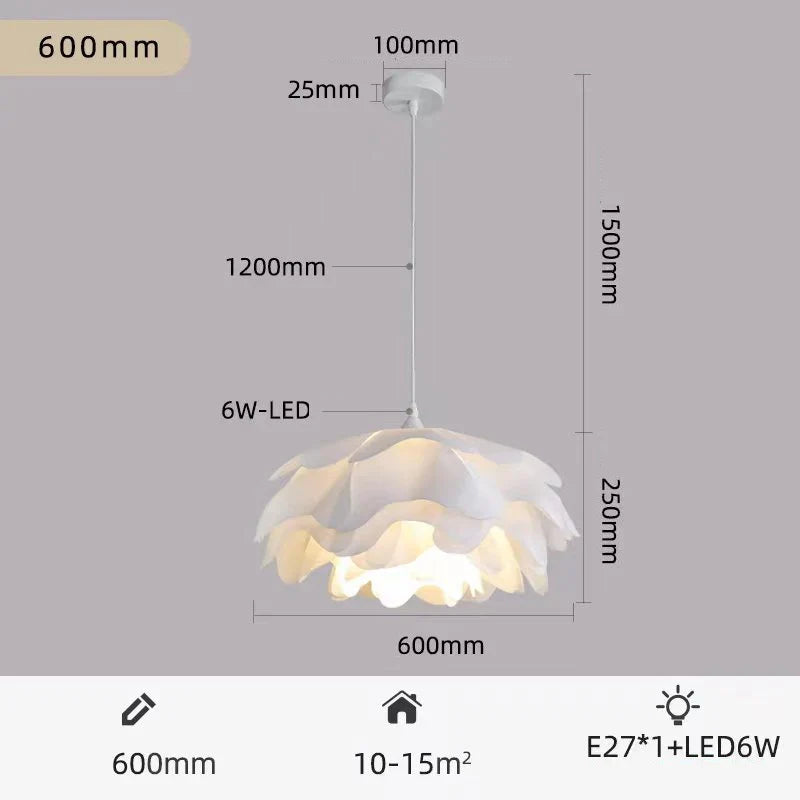 suspension fleur minimaliste moderne design français pour enfants et restaurants