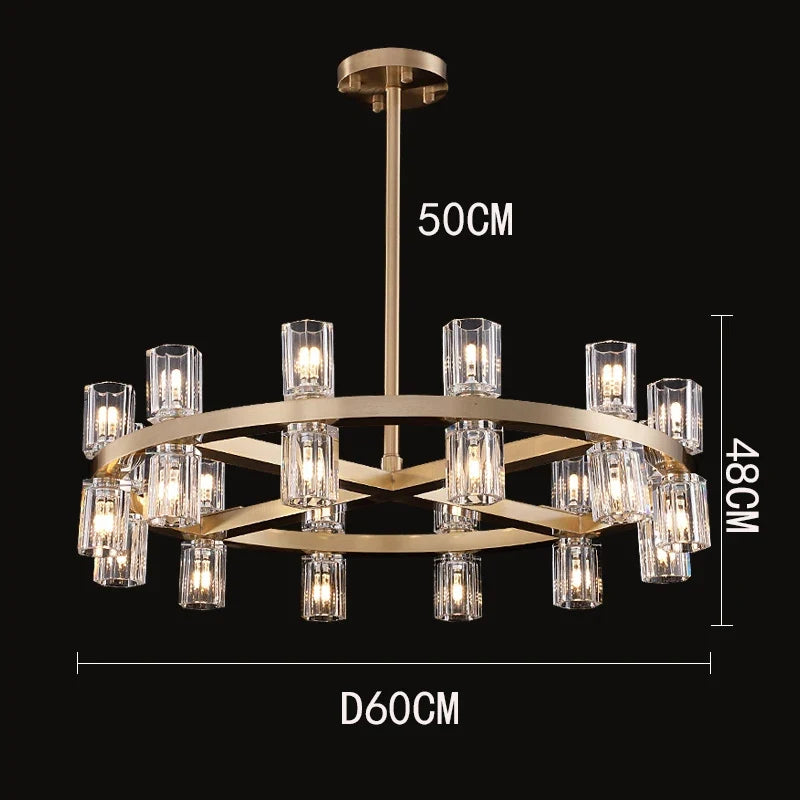 home decorationPendant lights, luxury crystal living room chandelier, dining room Pendant lamp, ceiling light, indoor lighting