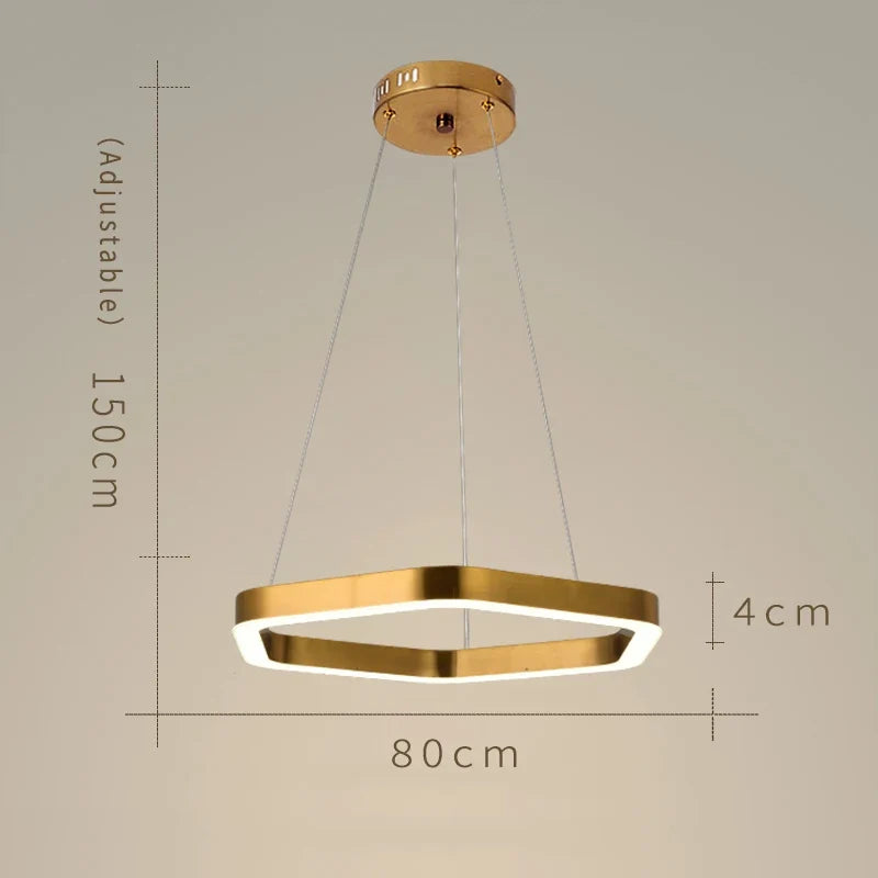 Hexagone Design Led Lustre Moderne De Luxe En Acier Inoxydable Lampe Salon Suspension Luminaire Décor À La Maison Escalier Plafond Lustre
