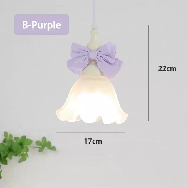 suspension romantiques pour enfants avec abat-jour en verre