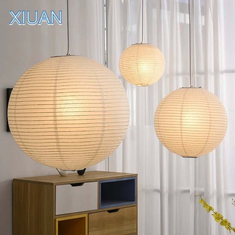 suspension led style japonais sphères pour décor café