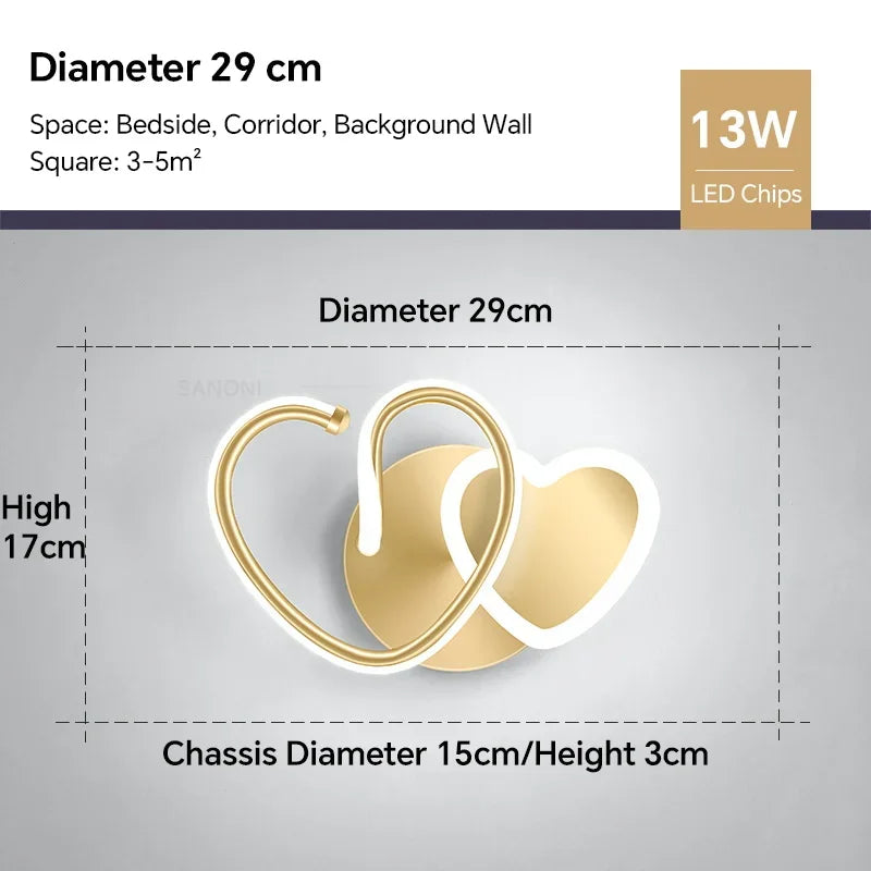applique murale led moderne pour décoration intérieure élégante