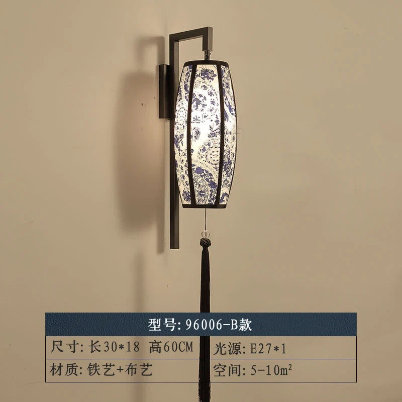 applique murale led style chinoiserie pour hôtel et salon de thé