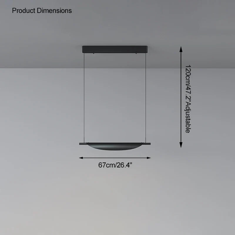 lustre moderne à gradation pour éclairage suspendu élégant
