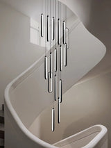 lustre ovale led minimaliste pour duplex hôtel penthouse