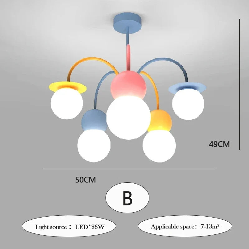 plafonnier happy planet led pour chambre d'enfant créatif et ludique