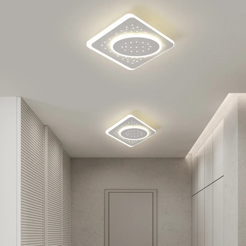 plafonnier led encastré acrylique créatif étoilé simple balcon