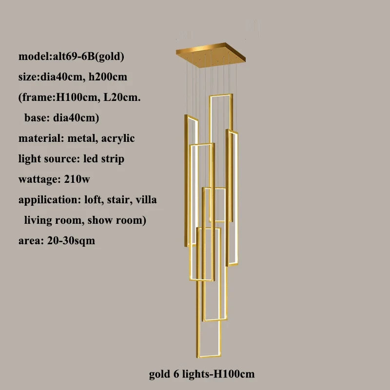 plafonnier nordique moderne pour loft et espaces créatifs
