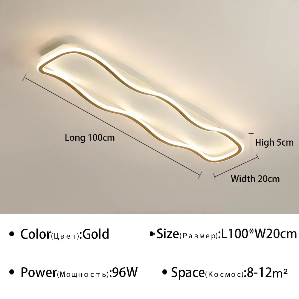 lustre moderne à leds pour décoration intérieure