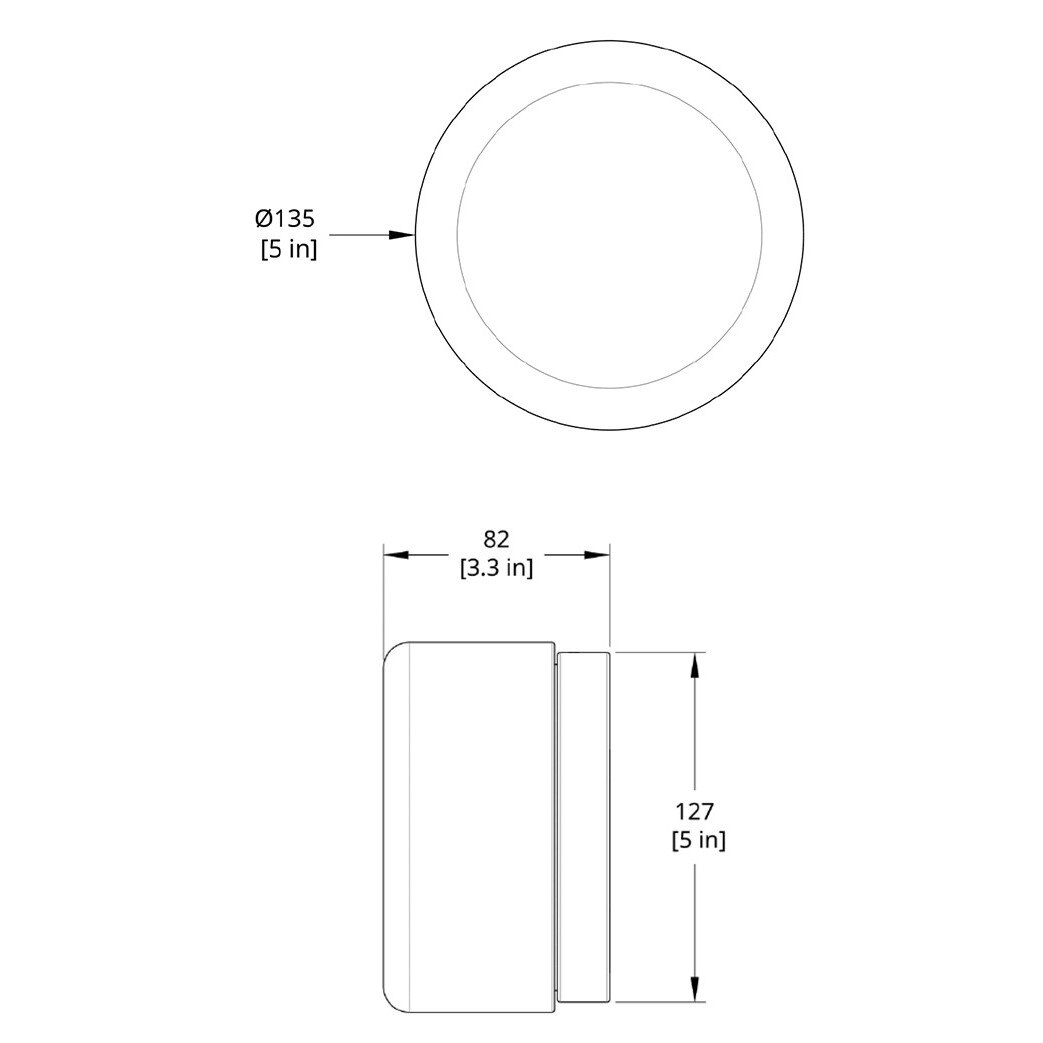 Applique murale design LED ronde en verre Indoor