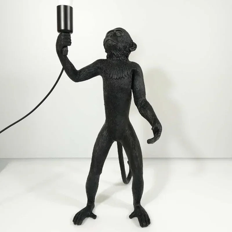 lustre rétro créatif en forme de singe pour cafés et restaurants
