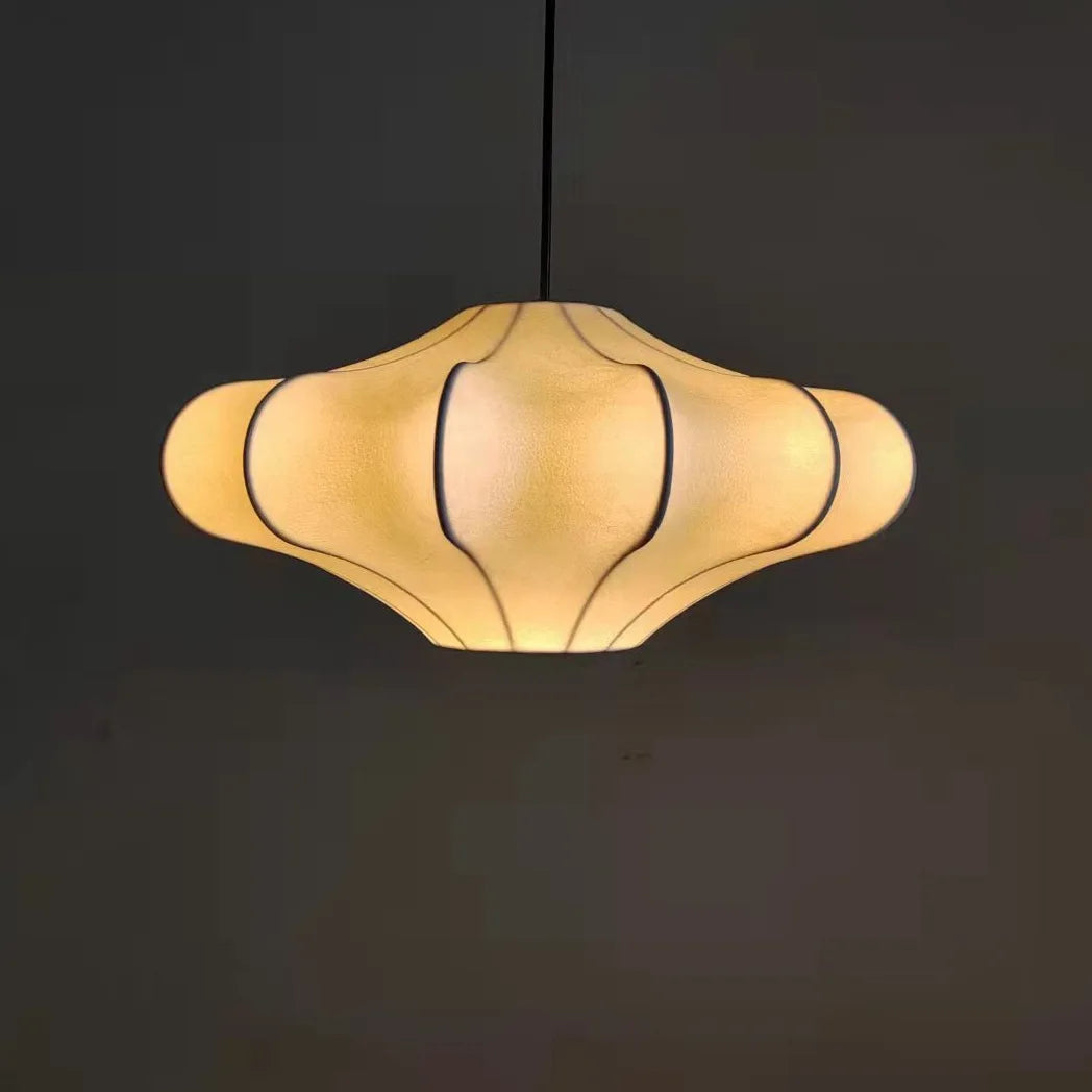 lustre en soie nordique pour décoration intérieure élégante