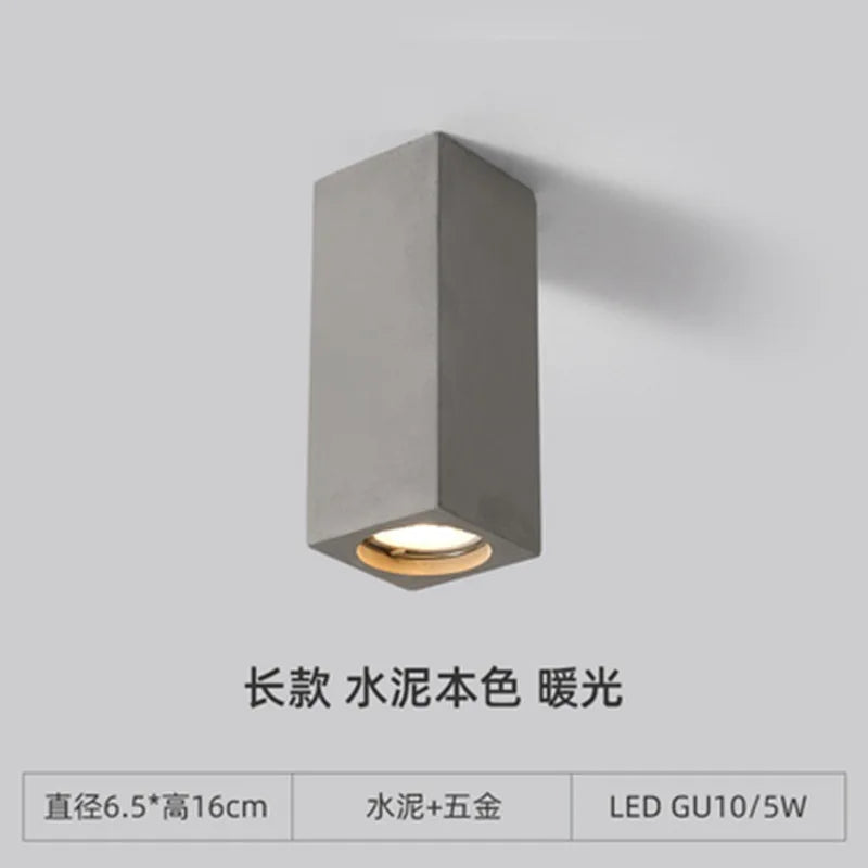plafonnier terrazzo led en ciment style industriel pour intérieur moderne