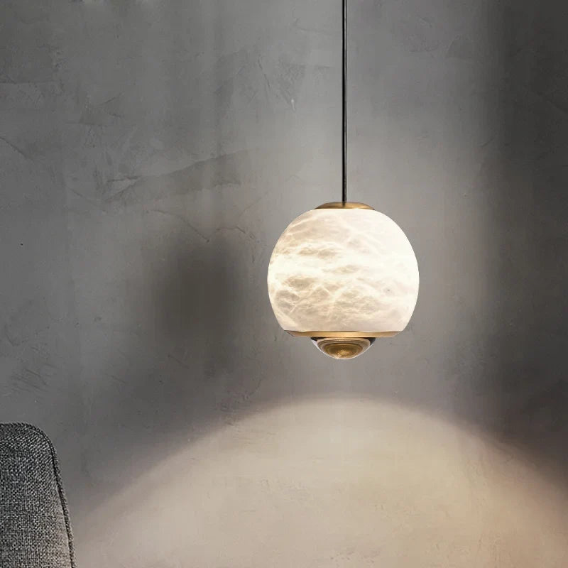 lustre de luxe en marbre naturel pour décoration de restaurant