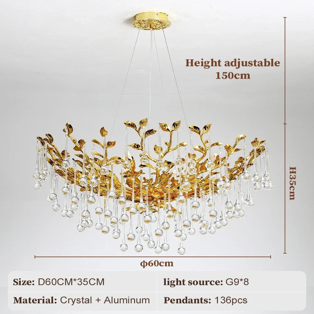 lustre en cristal vintage artpad design élégant pour intérieur moderne