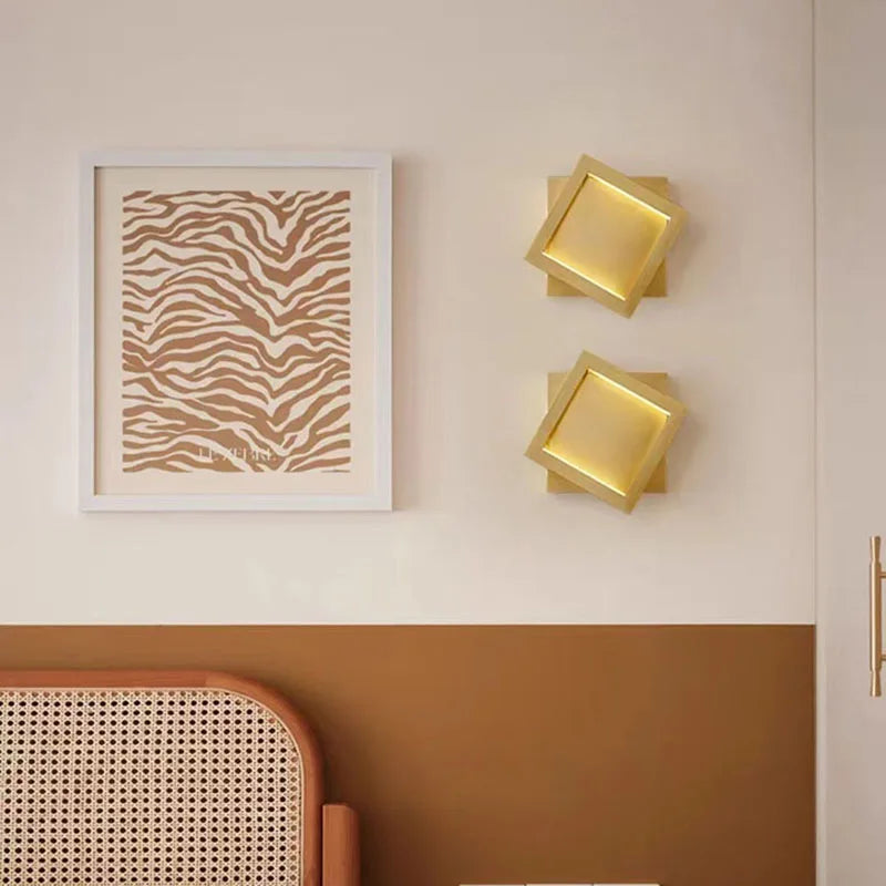 applique murale moderne en laiton modifiable pour décoration
