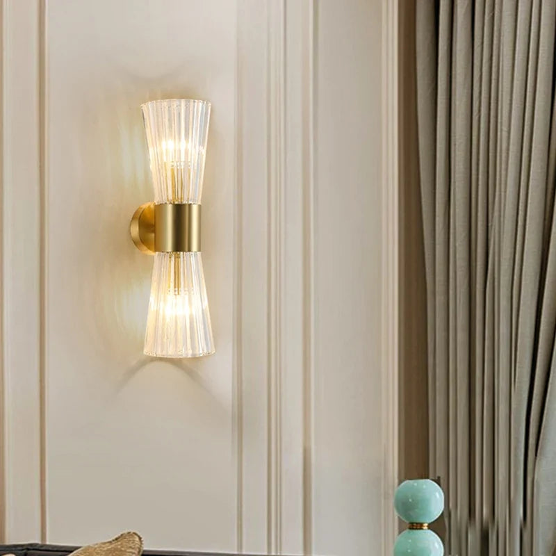 luxe et modernes applique murale en cristal pour hôtel