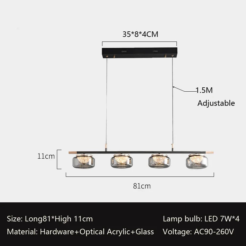 lustre minimaliste italien haut de gamme pour éclairage moderne