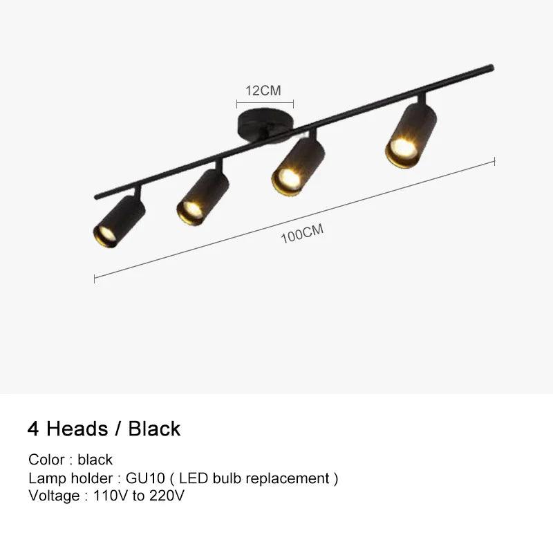 plafonnier led monté en surface angle réglable pour restaurant bar