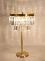 lampe de bureau en cristal de cuivre design moderne luxe