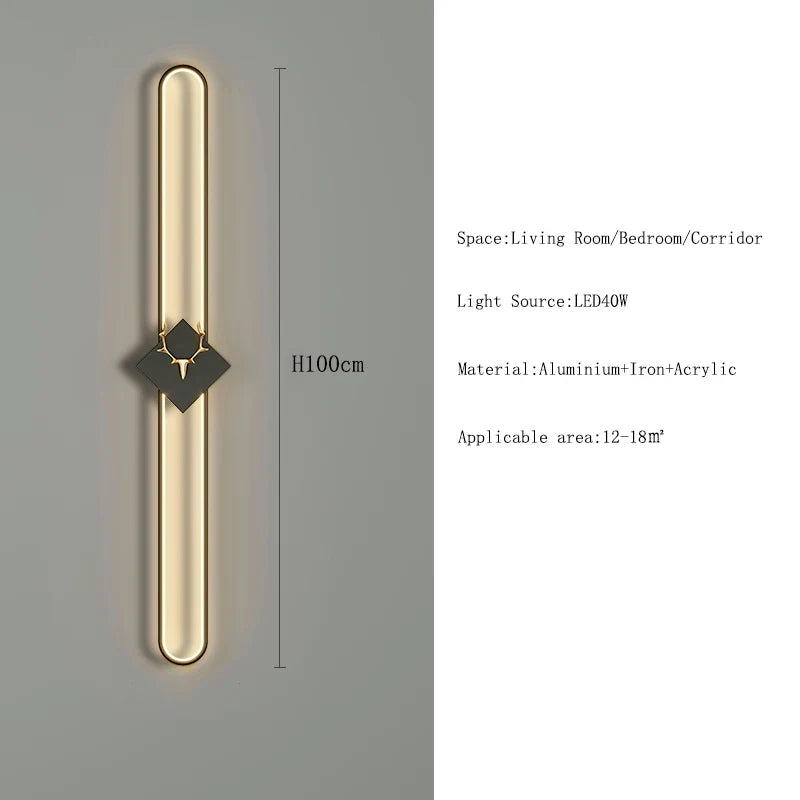 applique murale led nordique design moderne pour décoration intérieure