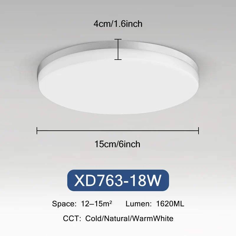 plafonnier rond ultra-mince led moderne pour éclairage intérieur