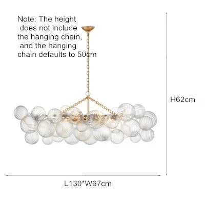 lustre moderne en verre design pour décoration intérieure élégante