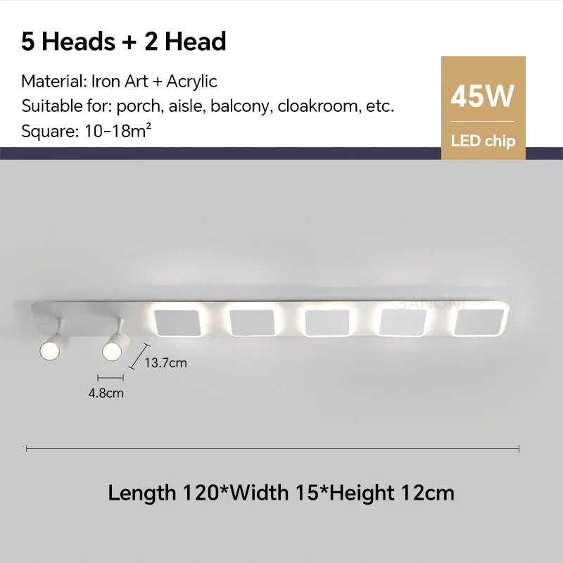 plafonnier led nordique moderne pour décoration intérieure et extérieure