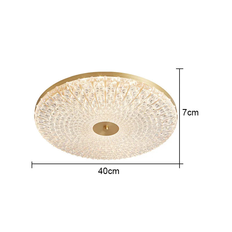 plafonnier led rond en acrylique design moderne pour maison