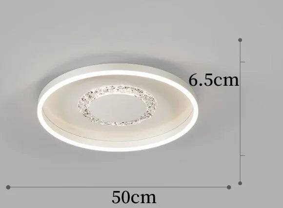 plafonnier led décoratif circulaire pour intérieur moderne