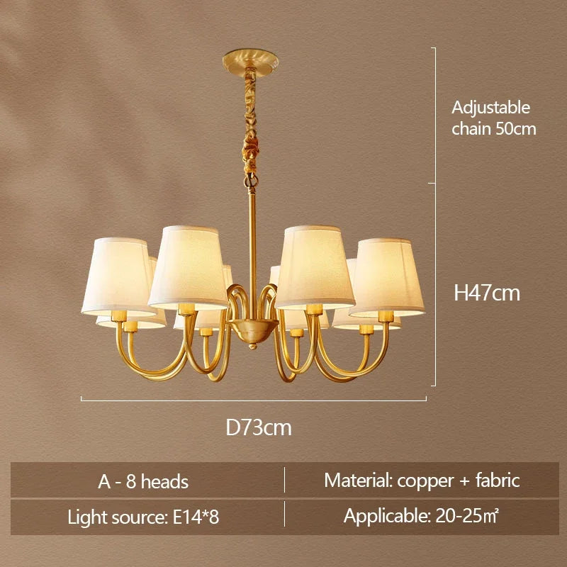 plafonnier led en cuivre design nordique moderne et luxueux