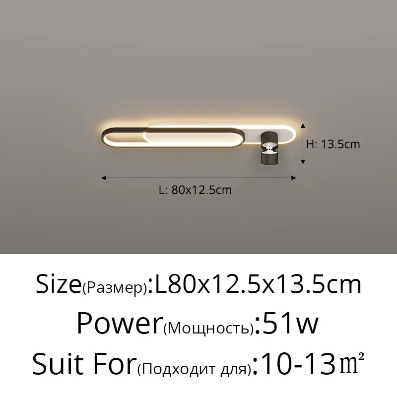 plafonnier led moderne luminaire décoratif d'intérieur pour loft